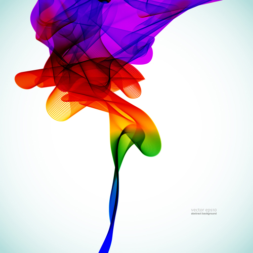 Silk dynamic colorful background art vector 03  