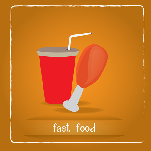 Simlpe fast food poster template vector 23  