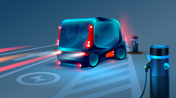 Intelligenter Buskonzept-Designvektor 02  