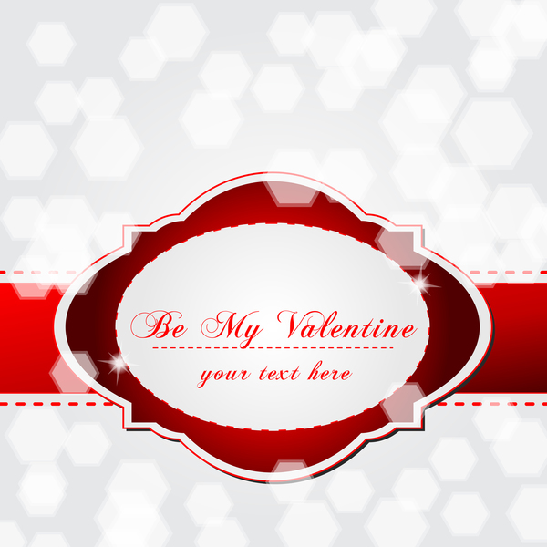 Valentine day with blurs background vector  