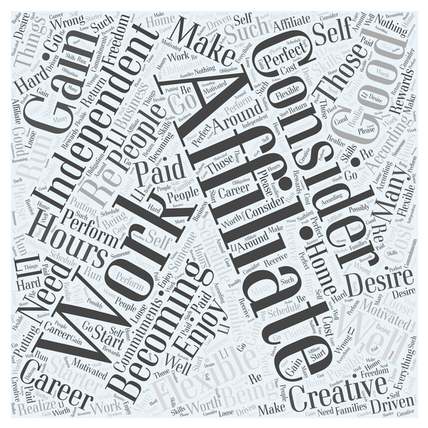 Who Should Consider Becoming an Affiliate Word Cloud vector background  