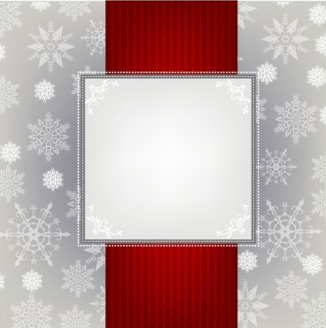 christmas snow with ornate background vector  