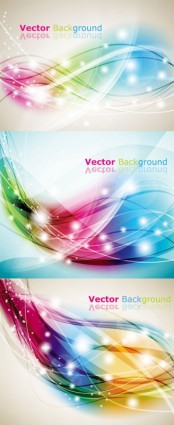 Dream dynamic wavy background vector  