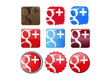 Free Google+1 Plus Icon Set  
