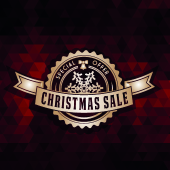 2014 Christmas labels background vector set 03  