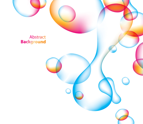 Abstract color bubble vector background  