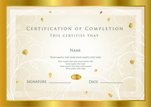 Best Certificates design vector set 03  