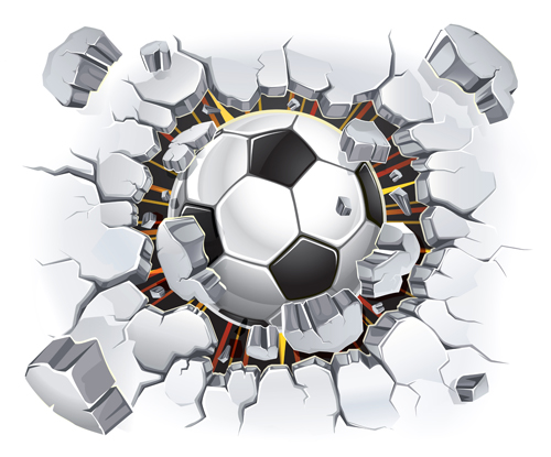 Classic football vector background material 01  