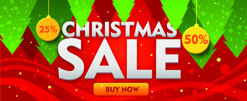Creative 2015 Christmas sale banner design 01  