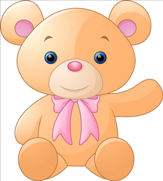 Cute teddy bear vector illustration 02  