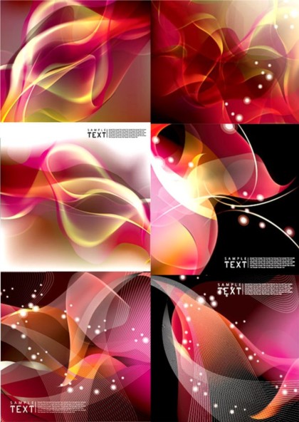 Different red dynamic background vector  