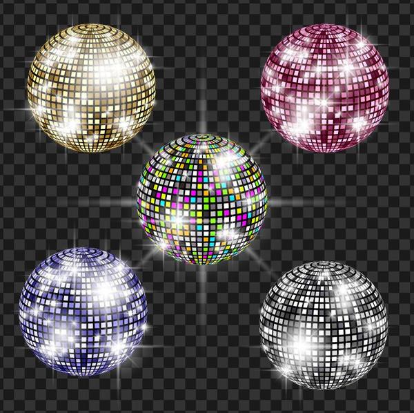 Disco-Neonball-Illustrationsvektor 02  