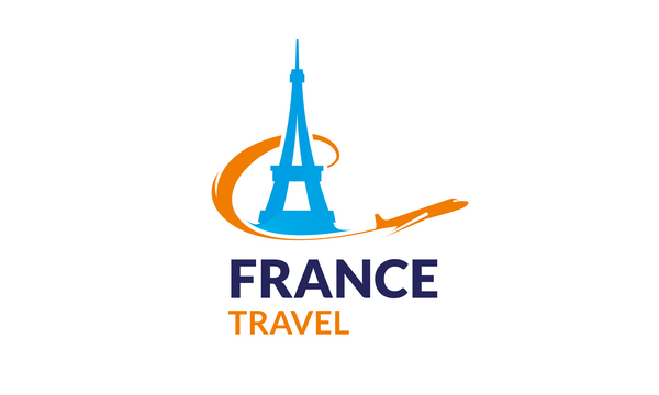 フランス旅行ロゴベクトル  