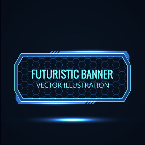 Futuristic banner concept vector 08  