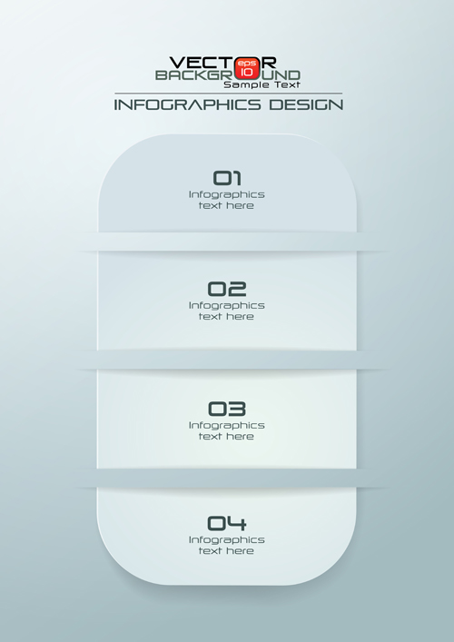 Paper Infographics white vector design 05  