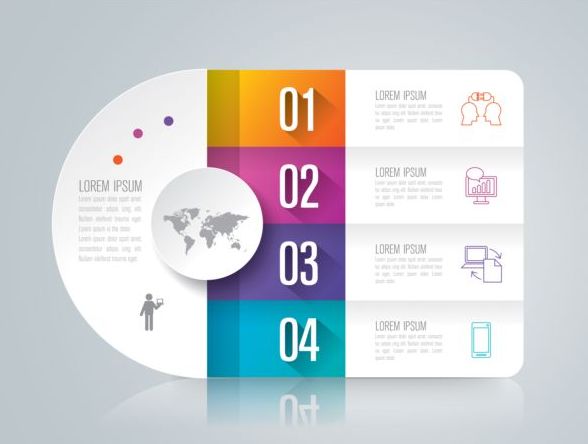 Vector banner with option infographic template 02  