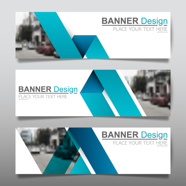 Vector set of modern banners template design 15  