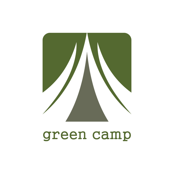 green camp vector logo vector  