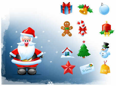 Free Christmas icons set  