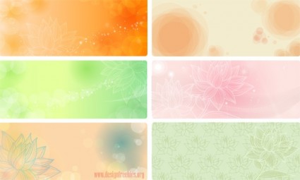 flowery backgrounds 01 vector  