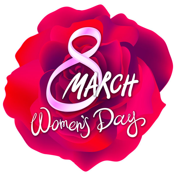 8 march women day with rose background vector 03  