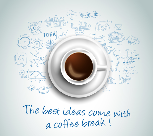 Best Ideas coffee business template vector  