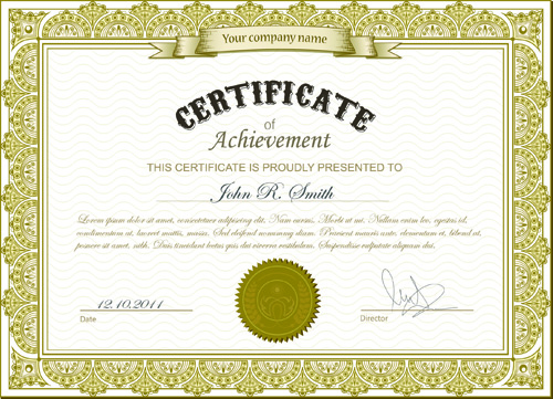 Best Certificates design vector set 02  