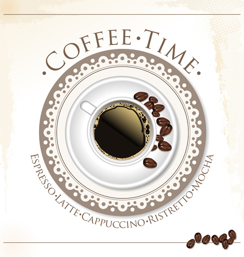 Coffee time design vector 02  