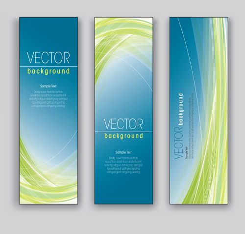 Creative modern banners set vector 01  