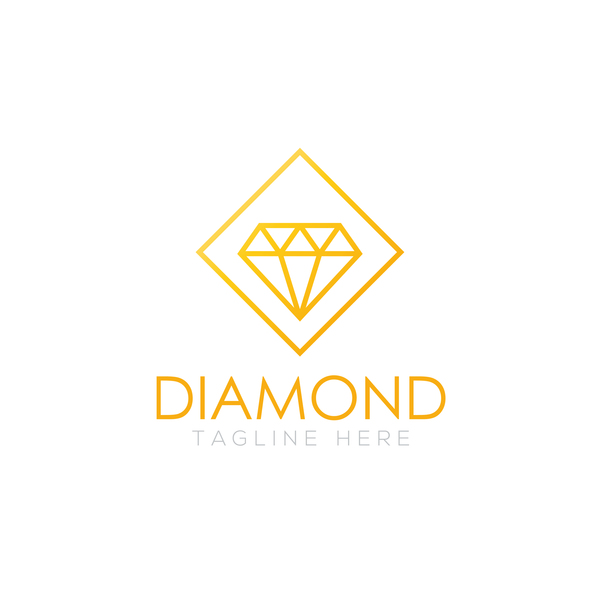 Diamond logo design vector set 09  