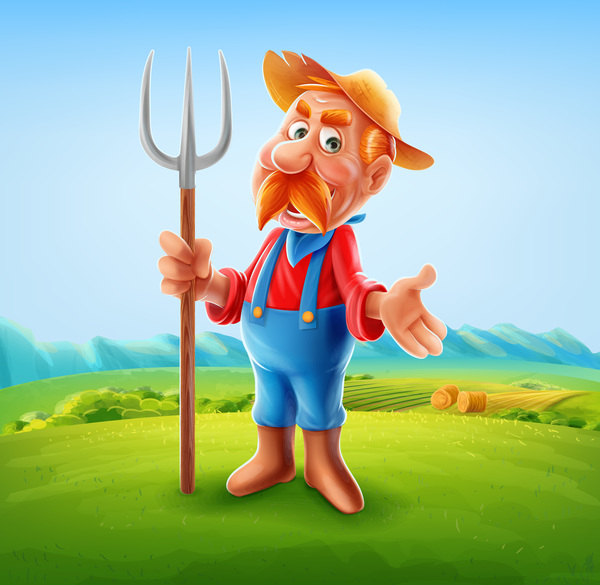 Farmer vector illustration 01  