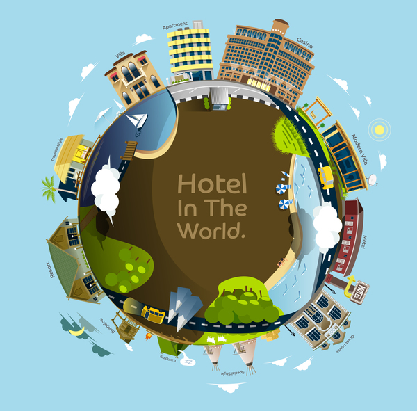 世界のベクター素材のホテル  