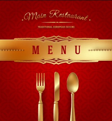 Luxurious Restaurant Cover Background 03  