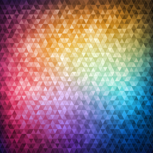 Mosaic Neon backgrounds vector 03  