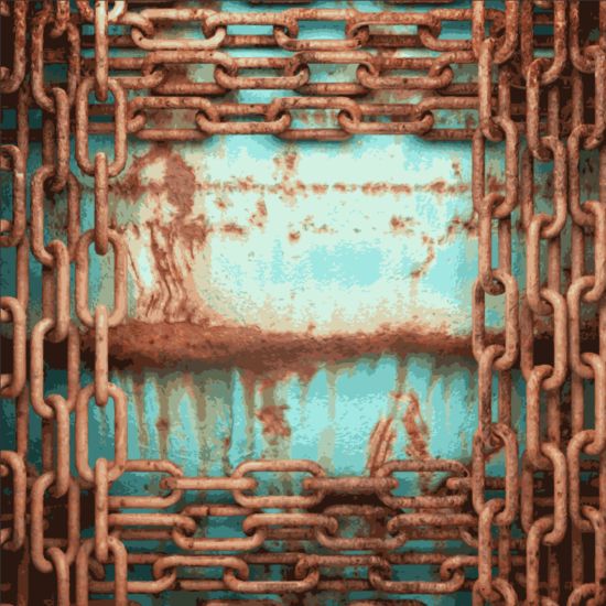 Rust metallic retor background vector 01  