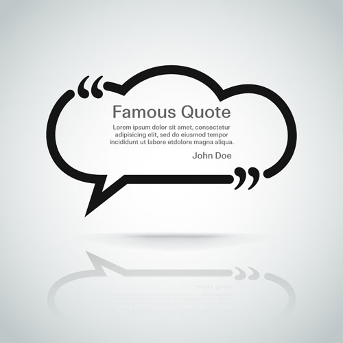 Text frames for quote vector 08  