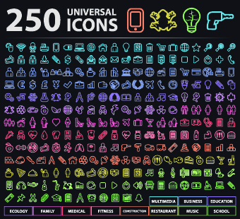 Practical web icons vector set 02  