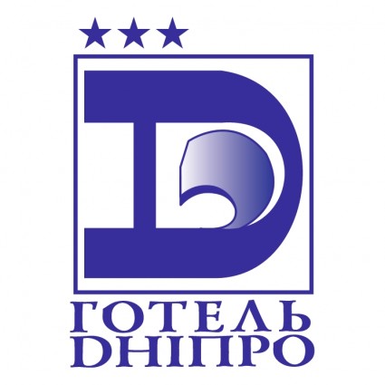 Dnipro hotel vector graphics logo  