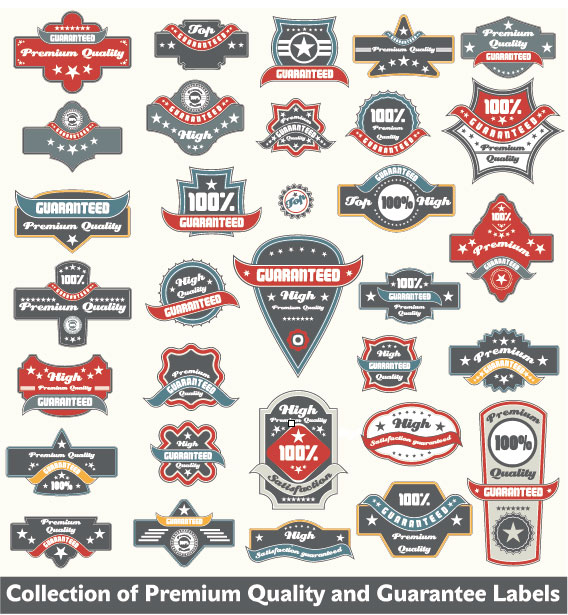 Classic Label stickers 03 free vector  