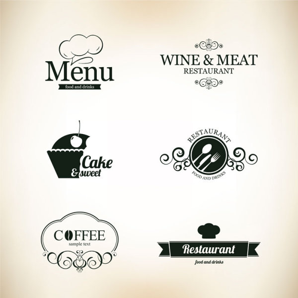 Commonly Restaurant menu cover template vector set 02  