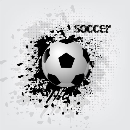 Abstract soccer background design vector 05  