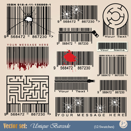 Vector Barcode design art 02  