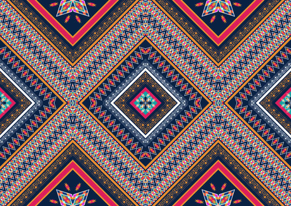 06 の美しい民族装飾パターン ベクトル  