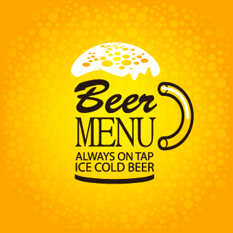 Creative Beer poster design vector 01  