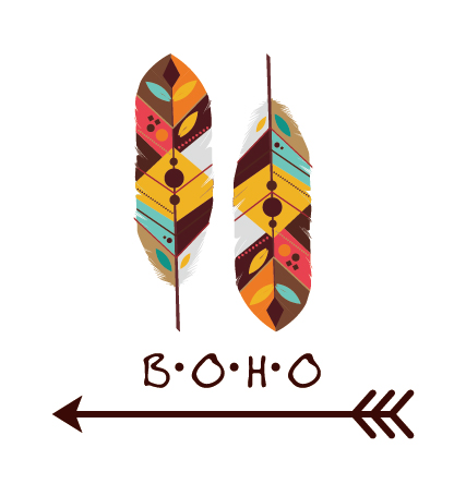 Boho style background vector illustration 03  