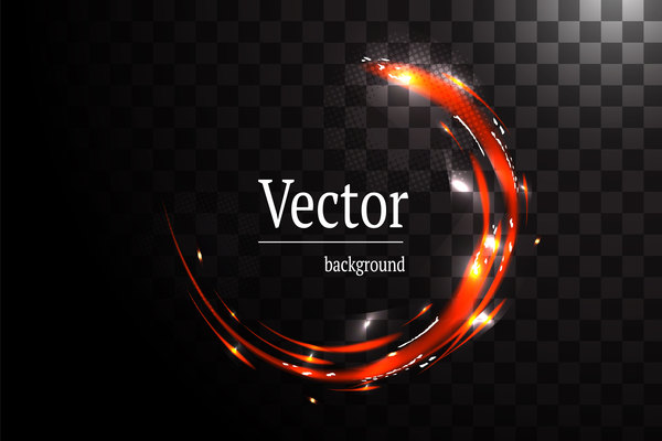 Circle light effect illustration vector 05  