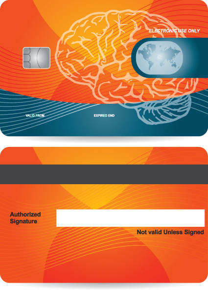 Creative Credit card design vector 01  
