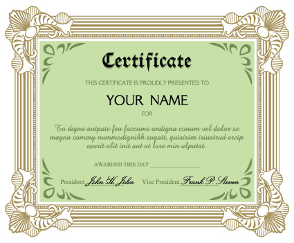 Diplomas and certificates design vector template 01  