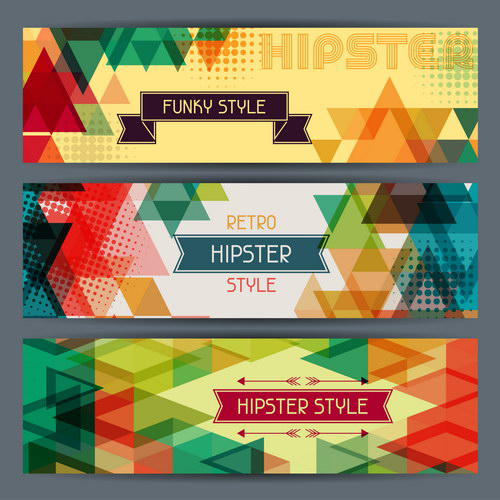 Fashion banners vectors material  