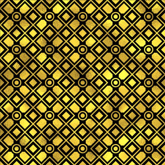 Luxe goud patroon naadloze vector 10  